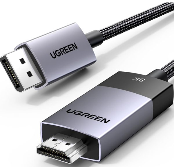 Cáp Chuyển DisplayPort Sang HDMI 2.1 Dài 2M 8K UGREEN DP115 80397